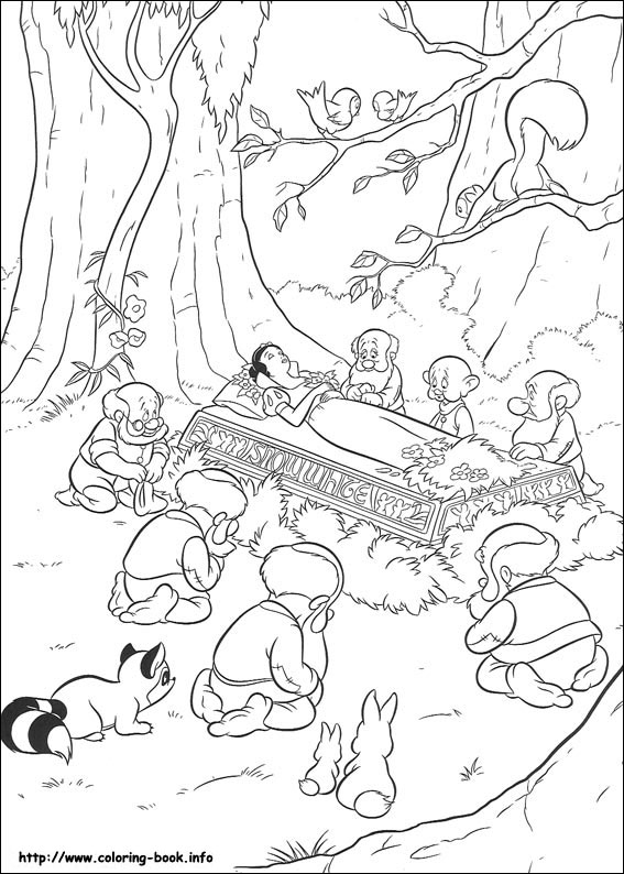 Snow White coloring picture
